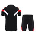 Ensemble Noir Manchester United 25/26 – T-Shirt & Short d’Entraînement