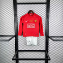Manchester United 07/08 Home Retro Long Sleeve Kids Kit – Champions League Edition