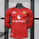 Maillot Domicile Manchester United 25/26 – Manches Longues Version Joueur